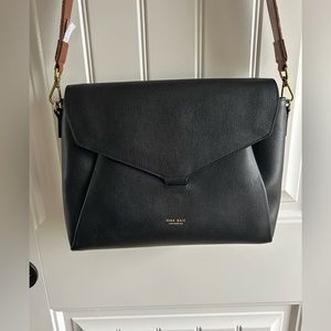 Mina Baie Audrey- Black Leather, gold hardware with multiple straps